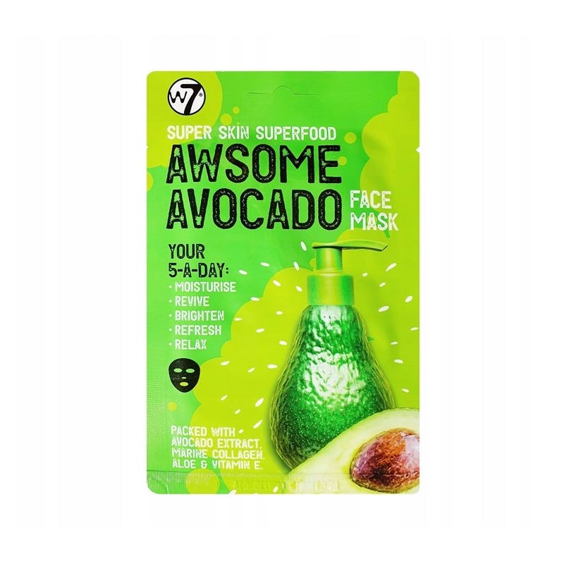 W7 Super Skin Superfood Awsome Avocado Face Mask 18 g