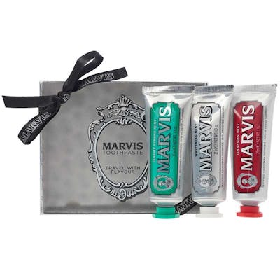 Marvis Travel With Flavour Tannkrem Sett 3 x 25 ml