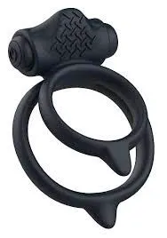 B Swish Bcharmed Basic Plus Massaging Penis Ring Black 1 pcs