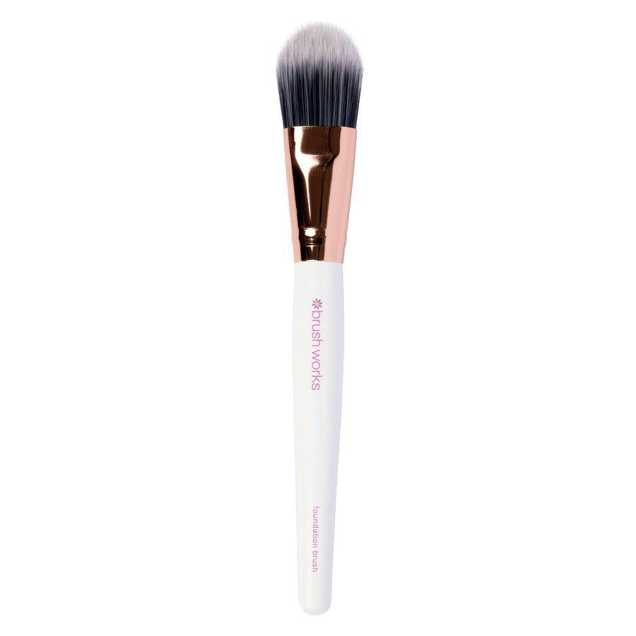 brushworks White & Gold Foundation Brush 1 st