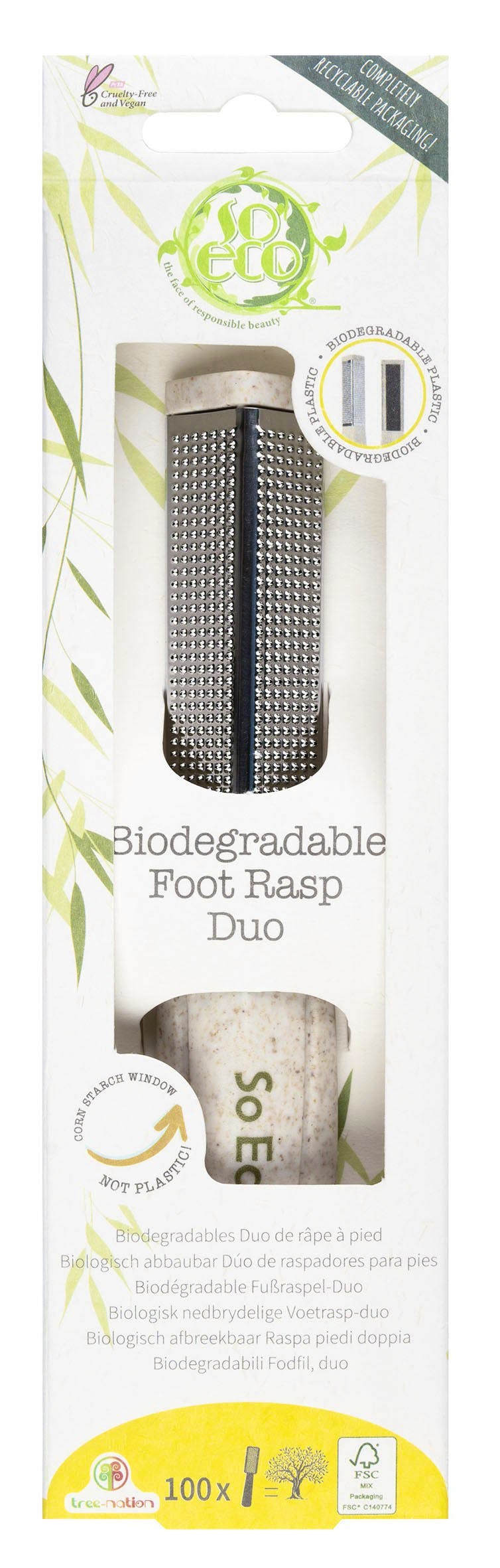 So Eco Biodegradable Two Sided Voetschaaf 1 st