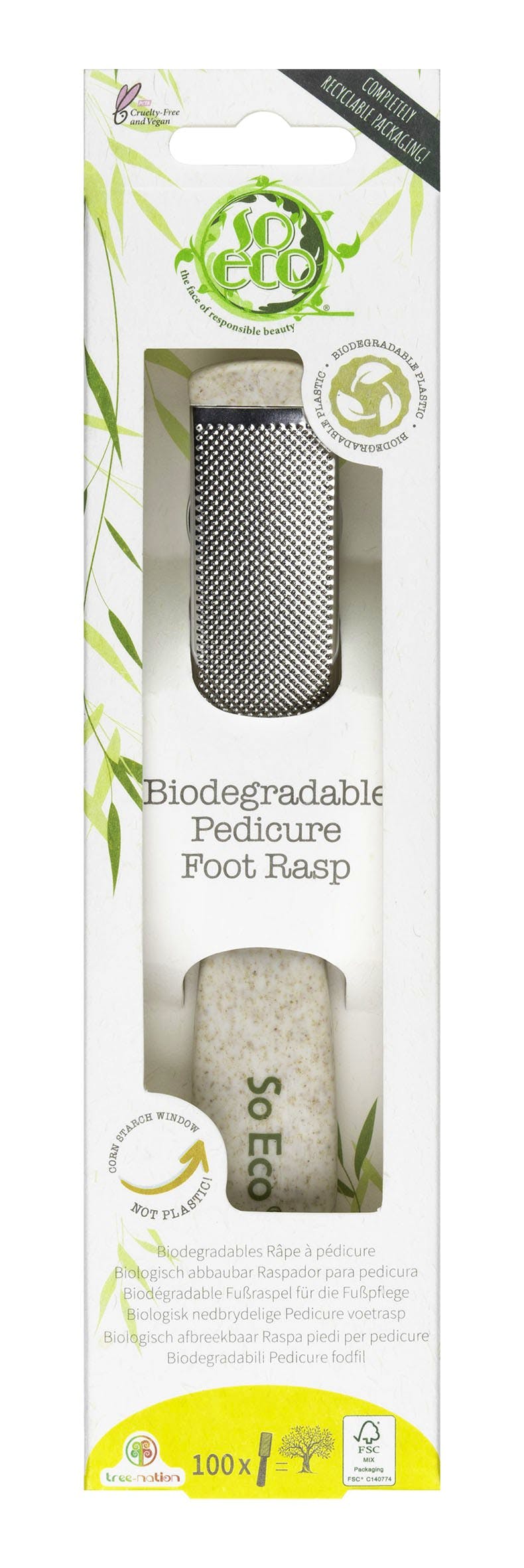 So Eco Biodegradable Pedicure Foot Rasp 1 stk