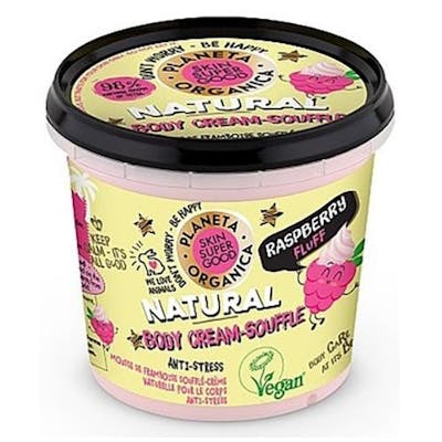 Planeta Organica Natural Body Cream-Souffle Raspberry Fluff 360 ml