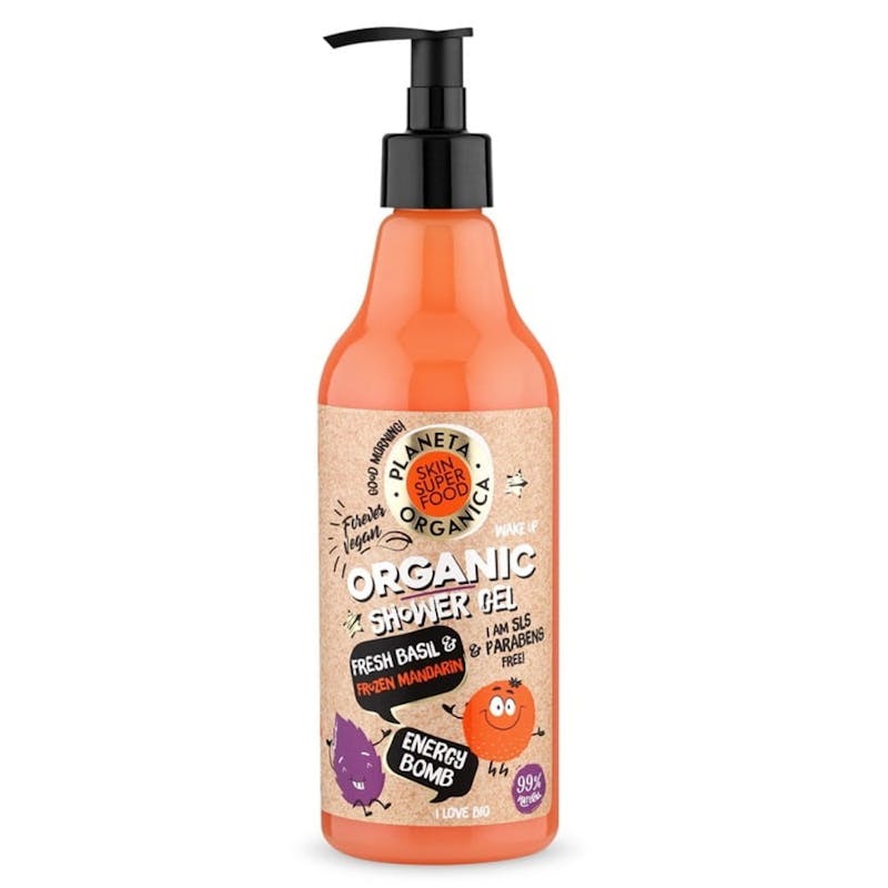 Planeta Organica Natural Organic Fresh Basil &amp; Fresh Mandarin Shower Gel 500 ml