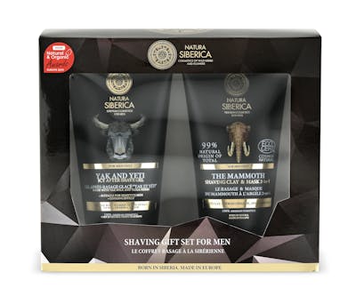 Natura Siberica Shaving Set After Shave Gel &amp; Shaving Clay &amp; Mask 2in1 2 x 150 ml