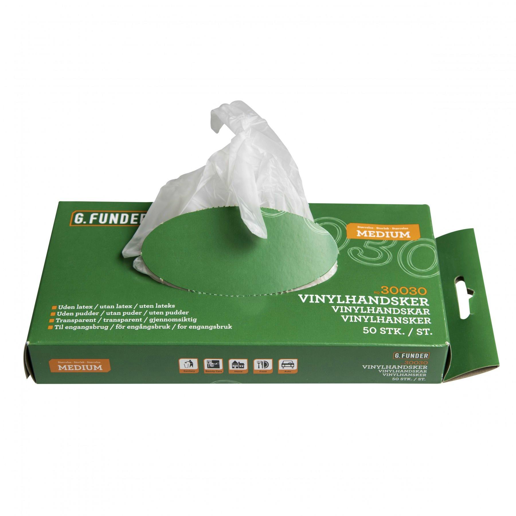G. Funder Vinyl Handschoenen Medium 50 pcs