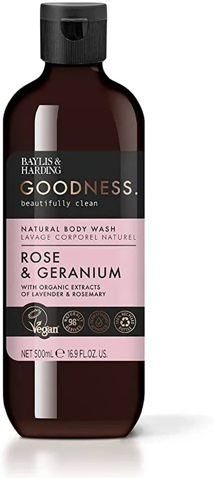 Baylis & Harding Goodness Rose & Geranium Body Wash 500 ml