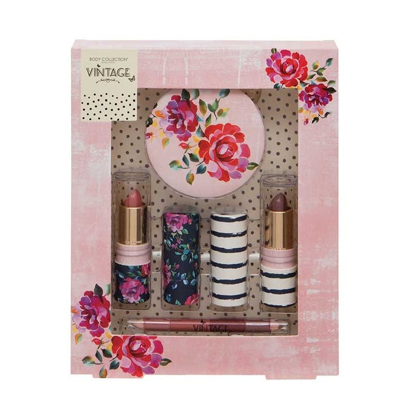 Body Collection Vintage Lips Gift Set 4 kpl