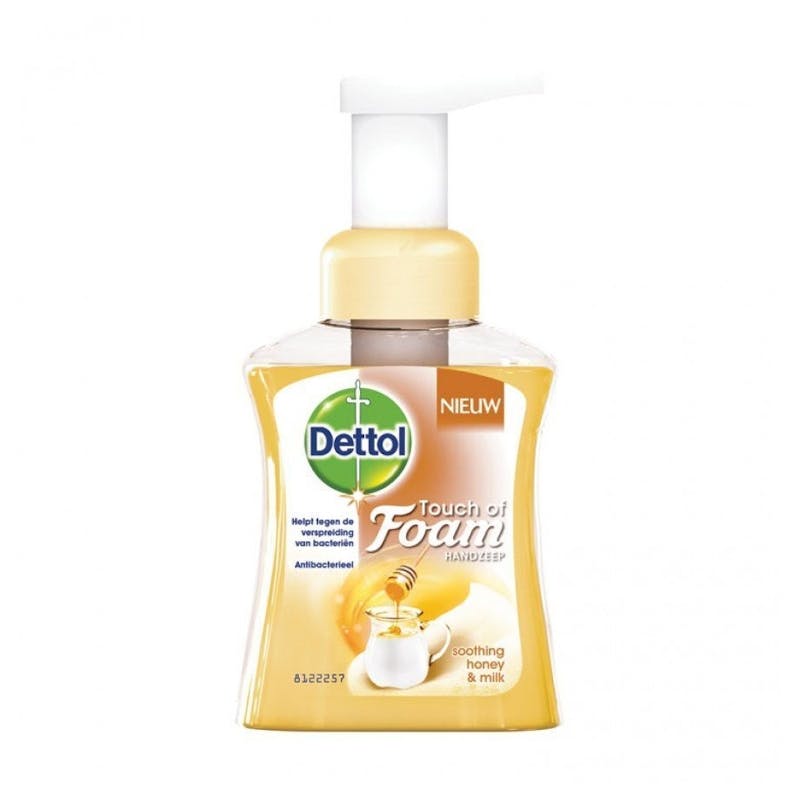 Dettol Touch Of Foam Soothing Honey &amp; Milk Hand Soap 250 ml