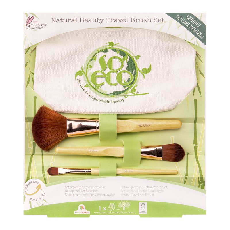 So Eco Natural Beauty Travel Brush Set 4 st