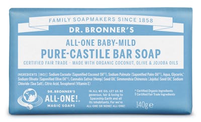 Dr. Bronner’s Bar Soap Baby Mild Neutral 140 g