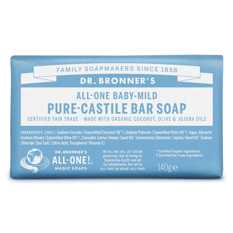 Dr. Bronner’s Bar Soap Baby Mild Neutral 140 g