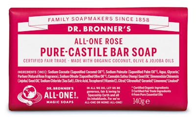 Dr. Bronner’s Bar Soap Rose 140 g