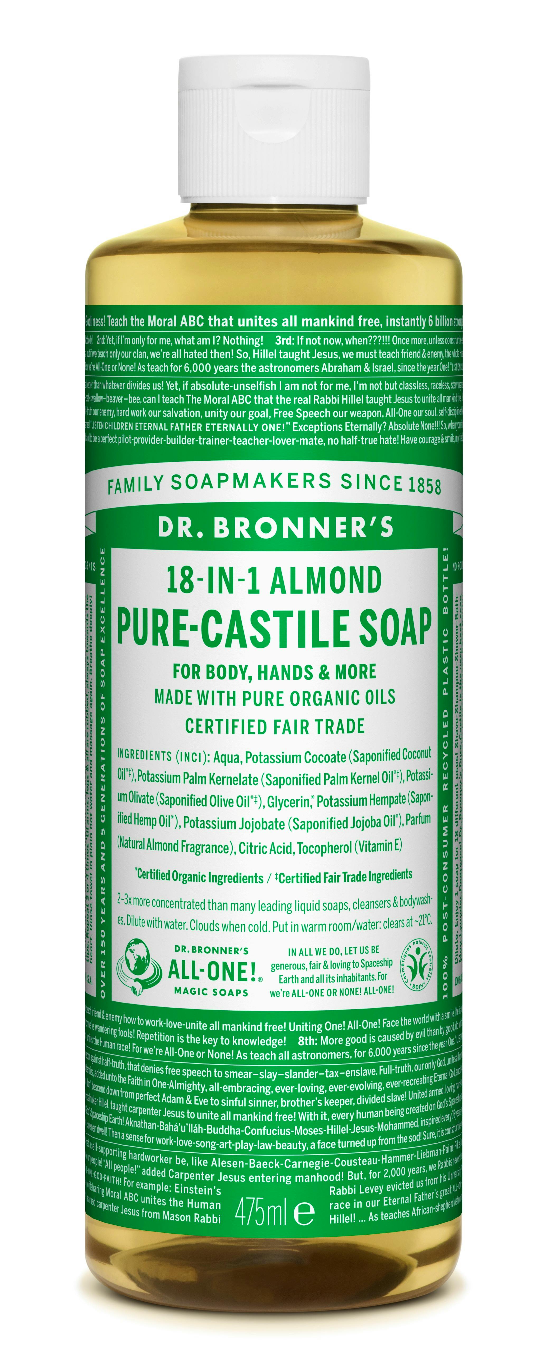 Dr. Bronner’s Castile Soap Almond 475 ml
