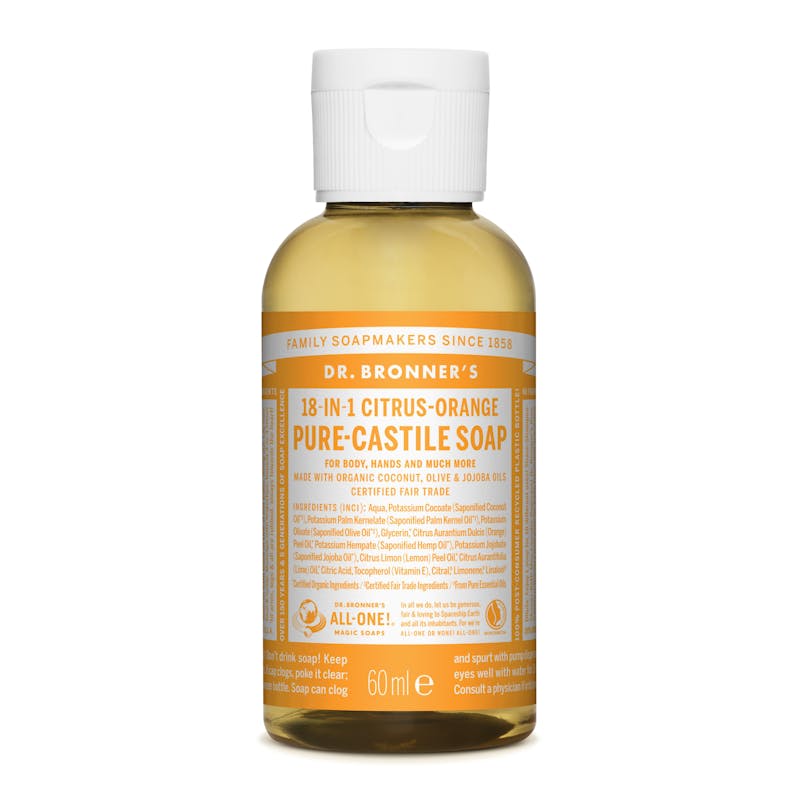Dr. Bronner’s Castile Soap Citrus Orange 60 ml
