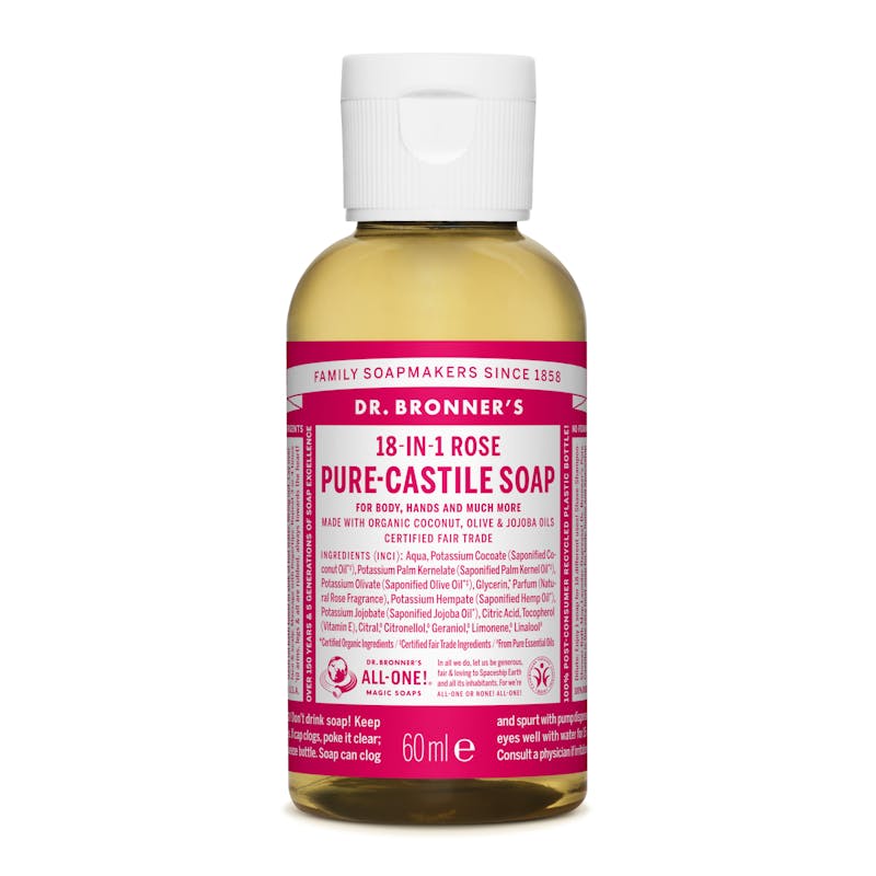 Dr. Bronner’s Castile Soap Rose 60 ml