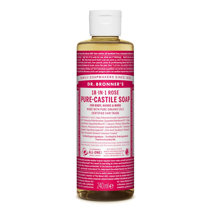 Dr. Bronner’s Castile Soap Rose 240 ml