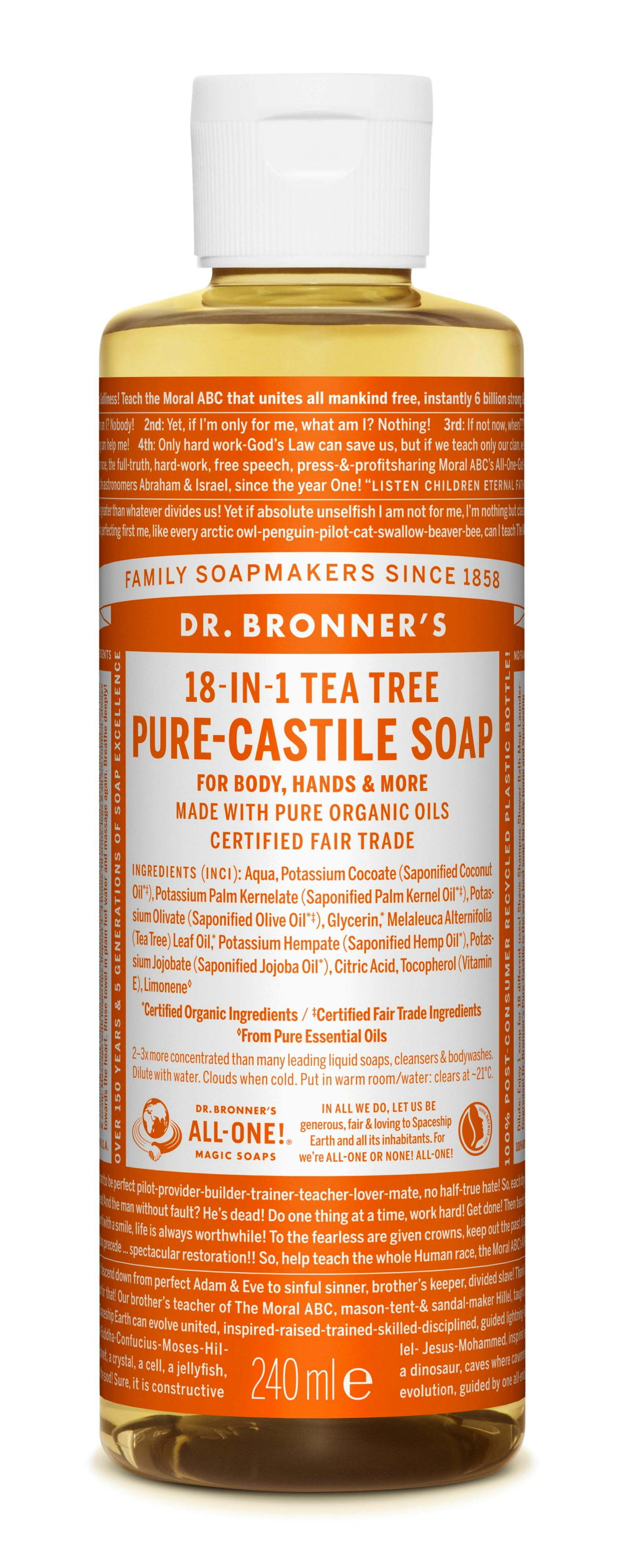 Dr. Bronner’s Castile Soap Tea Tree 240 ml