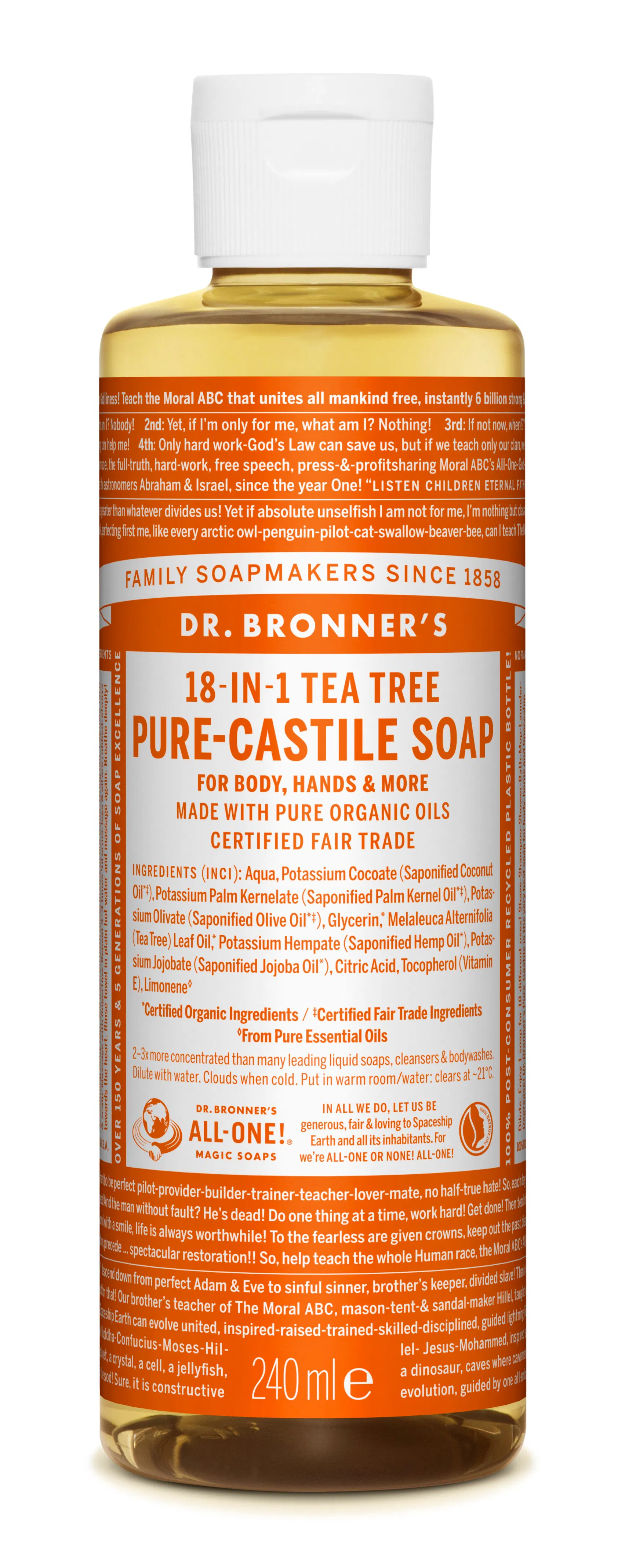 Dr. Bronner’s Castile Soap Tea Tree 240 ml