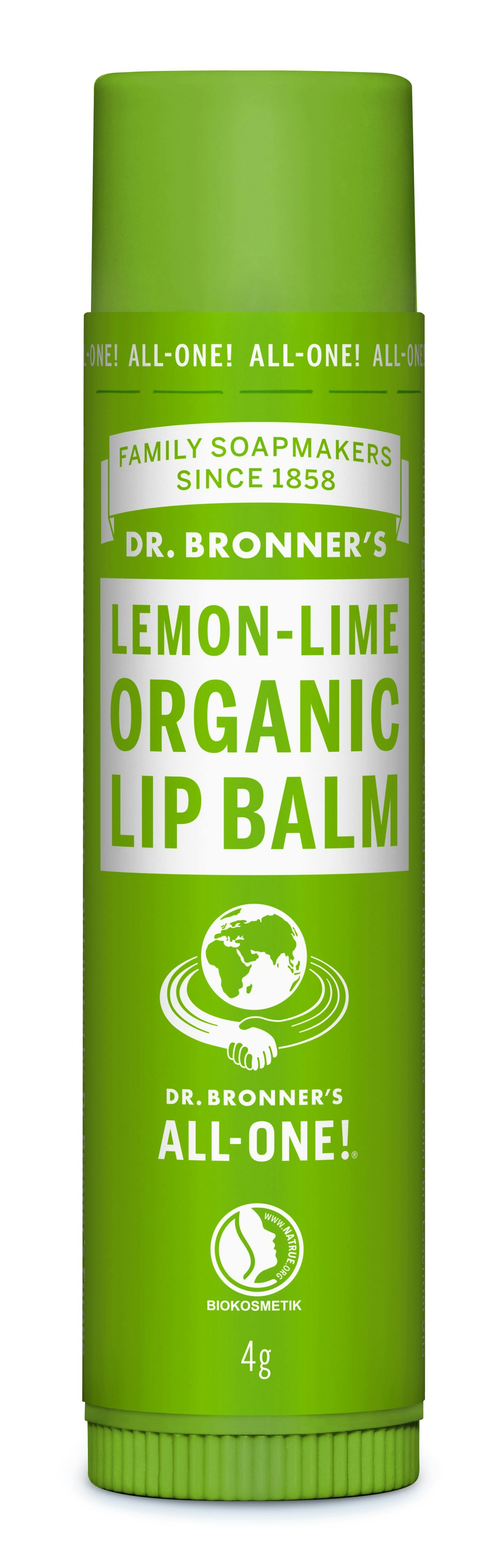 Dr. Bronner’s Organic Lip Balm Lemon & Lime 4 g