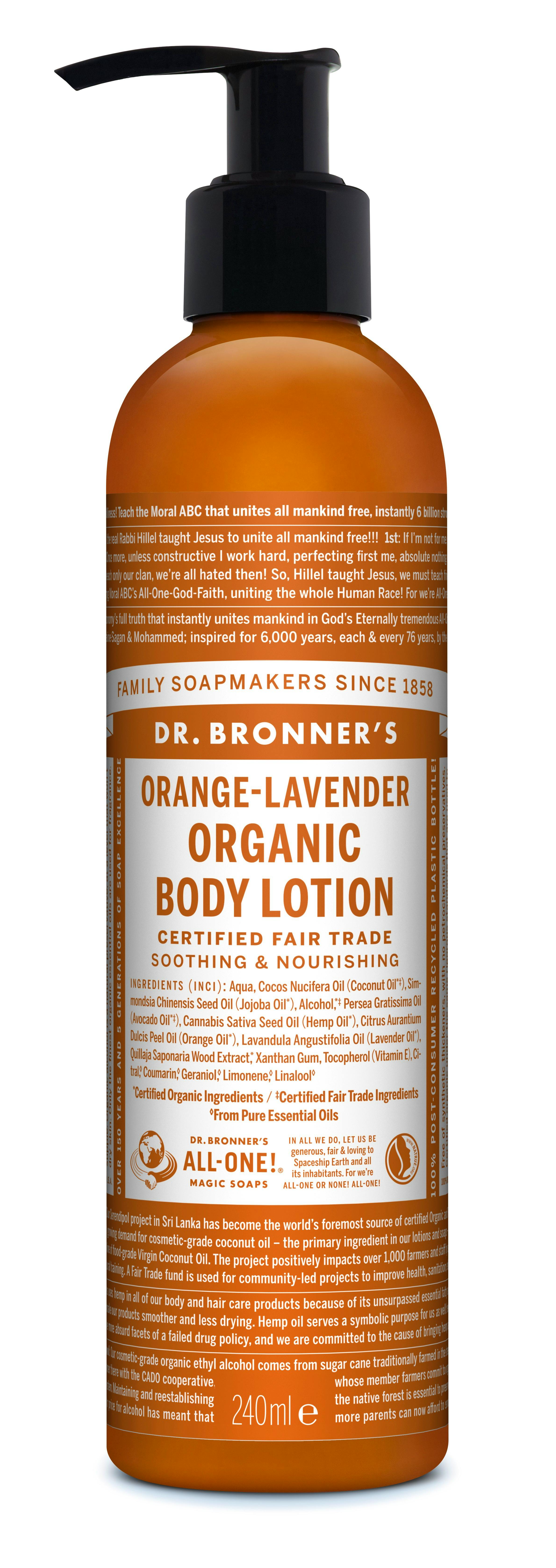 Dr. Bronner’s Organic Body Lotion Orange Lavender 240 ml £10.99
