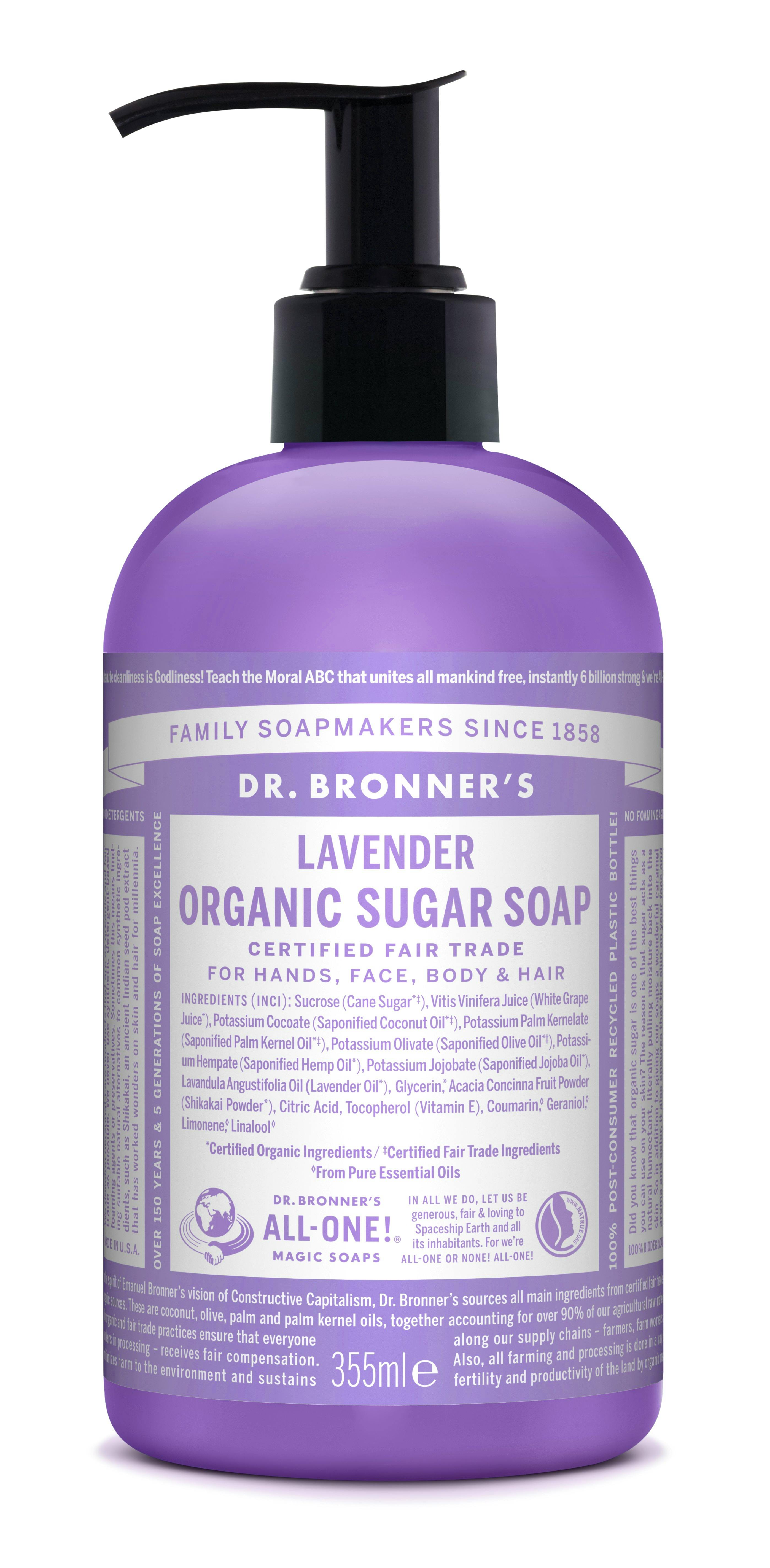 Dr. Bronner’s Organic Sugar Soap Lavender 355 ml