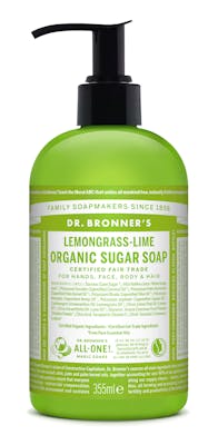 Dr. Bronner’s Organic Sugar Soap Lemongrass &amp; Lime 355 ml