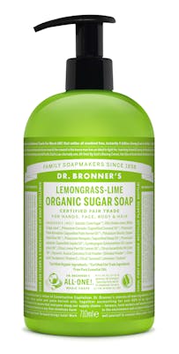 Dr. Bronner’s Organic Sugar Soap Lemongrass &amp; Lime 710 ml