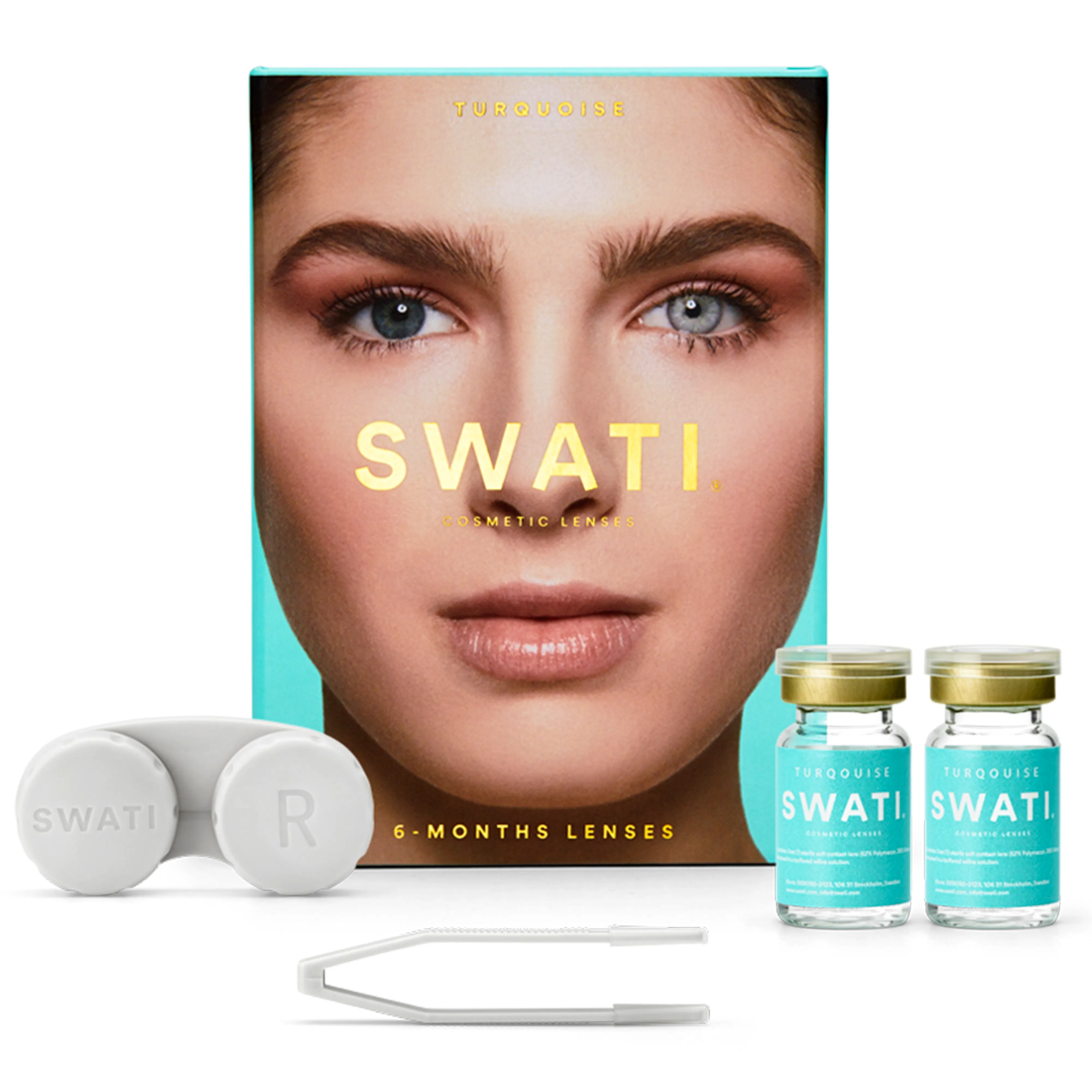 Swati Coloured Lenses Turquoise 6 Months 1 paar