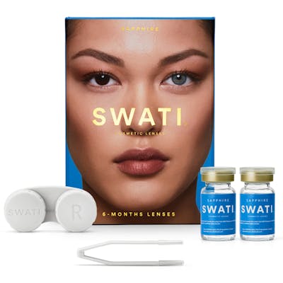 Swati Coloured Lenses Sapphire 6 Months 1 par