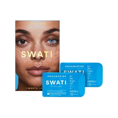 Swati Coloured Lenses Aquamarine 1 Month 1 pari