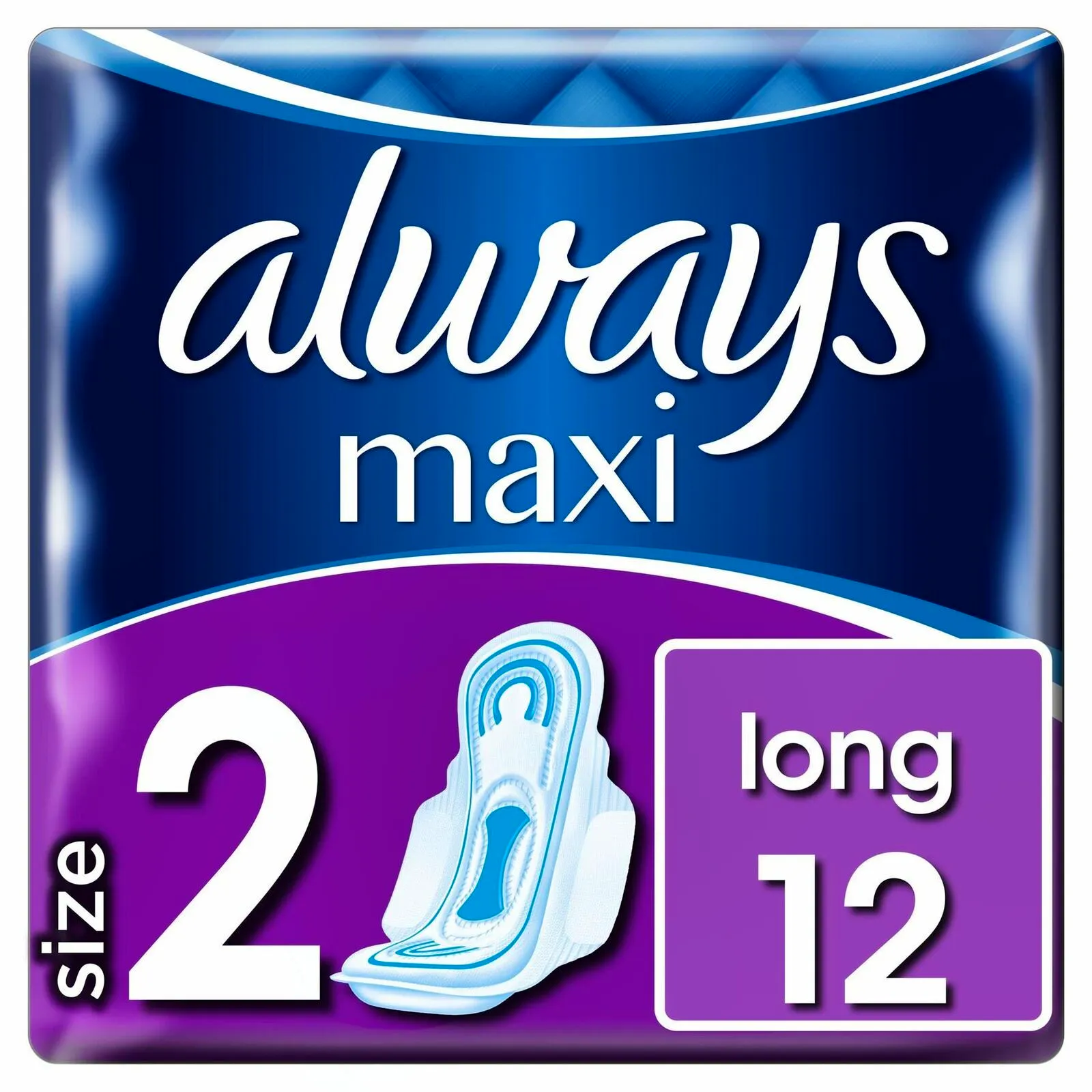 Always Maxi Long With Wings 12 pcs