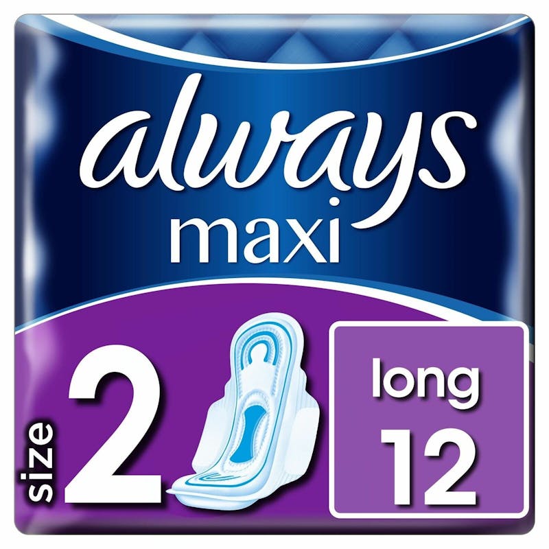 Always Maxi Long With Wings 12 pcs
