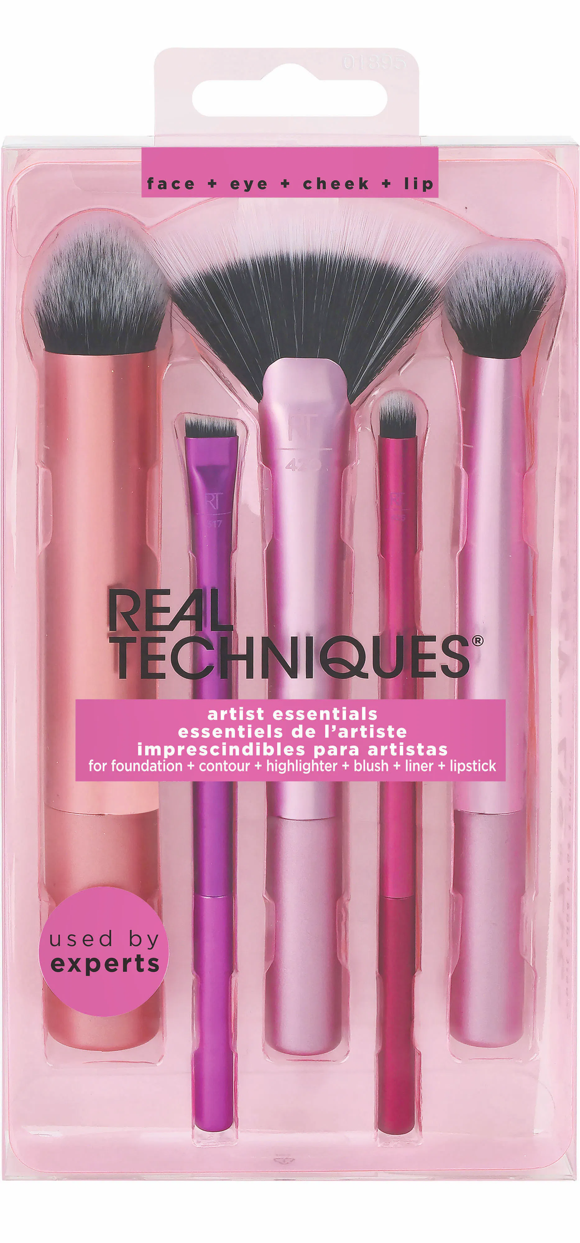 Real Techniques Artist Essentials Makeup Brush Set 5 pcs