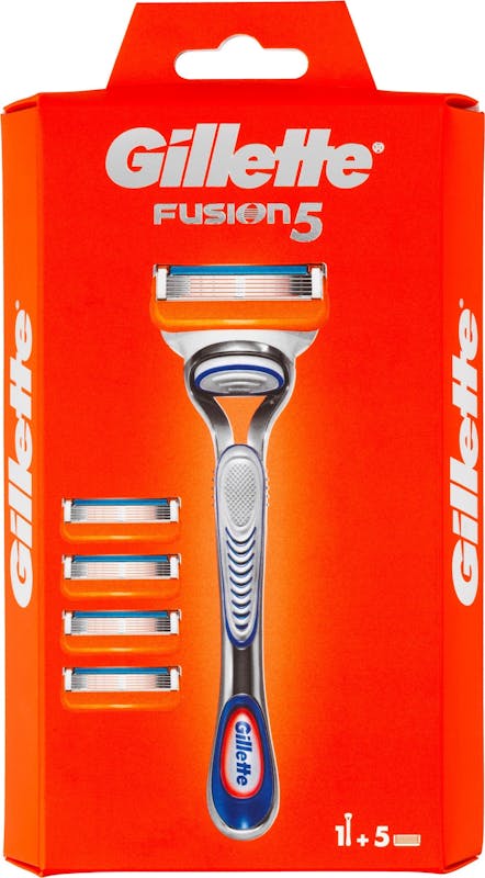Gillette Fusion 5 Skraber & Barberblade stk + 5 stk - 109.95 kr