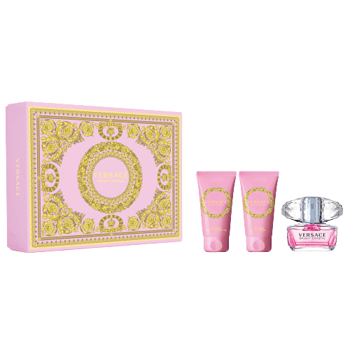 Versace Bright Crystal EDT & Body Lotion & Shower Gel Gift Set 3 x 50 ml