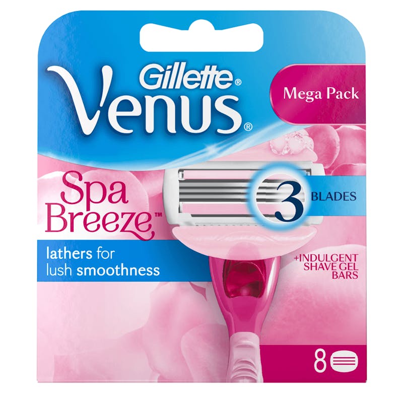 Gillette Venus Spa Breeze Razorblades 8 st