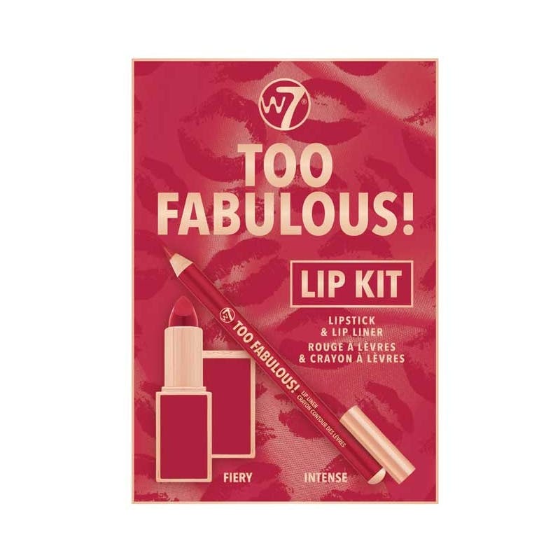 W7 Too Fabulous! Lip Kit 2 st
