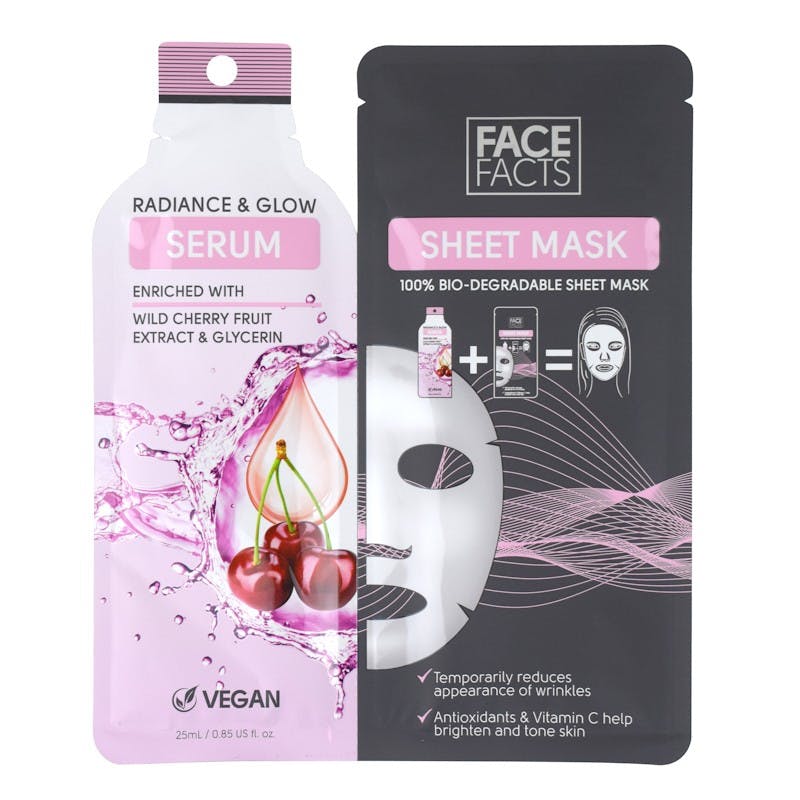 Face Facts Serum Sheet Mask Radiance & Glow 25 ml