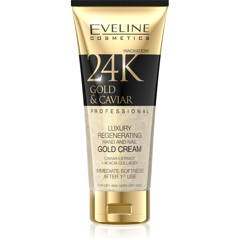 Eveline 24K Gold &amp; Caviar Luxury Regenerating Hand &amp; Nail Cream 100 ml
