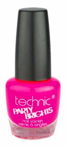 Technic Nail Polish Party Brights Flamingo Bright Neon Pink 12 ml