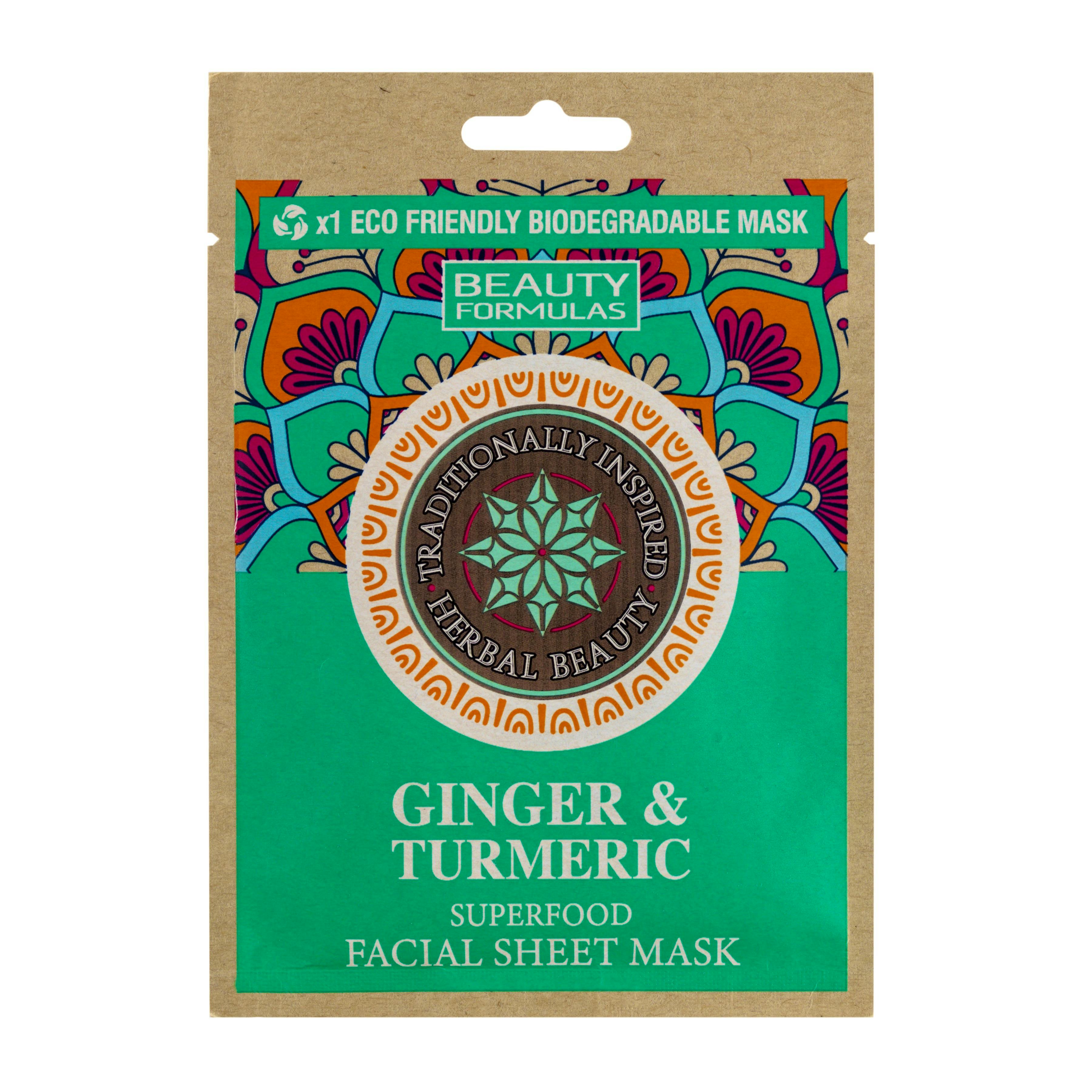 Beauty Formulas Ginger & Turmeric Facial Sheet Mask 1 pcs £1.45