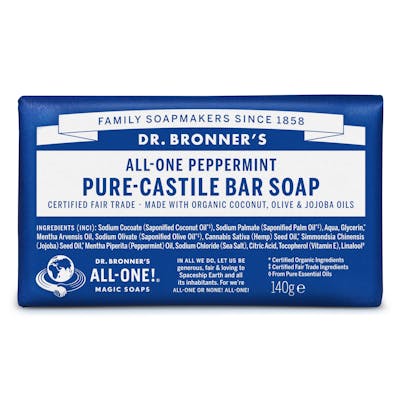 Dr. Bronner’s Bar Soap Peppermint 140 g