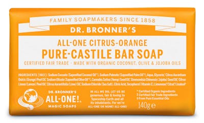 Dr. Bronner’s Bar Soap Citrus Orange 140 g