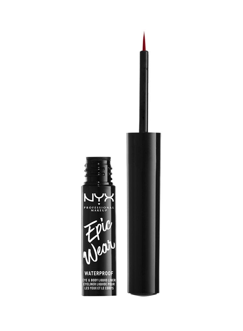 Epic Wear Semi Permanent Liquid Liner Red 3 5 Ml Fra Nyx