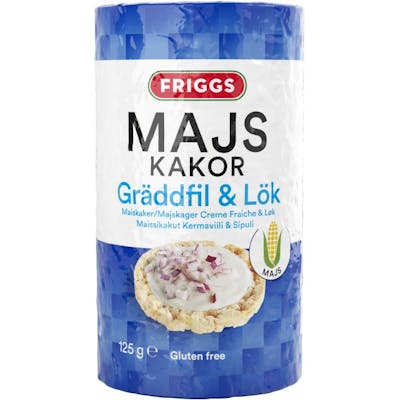 Friggs Majskakor Sour Cream &amp; Onion 125 g