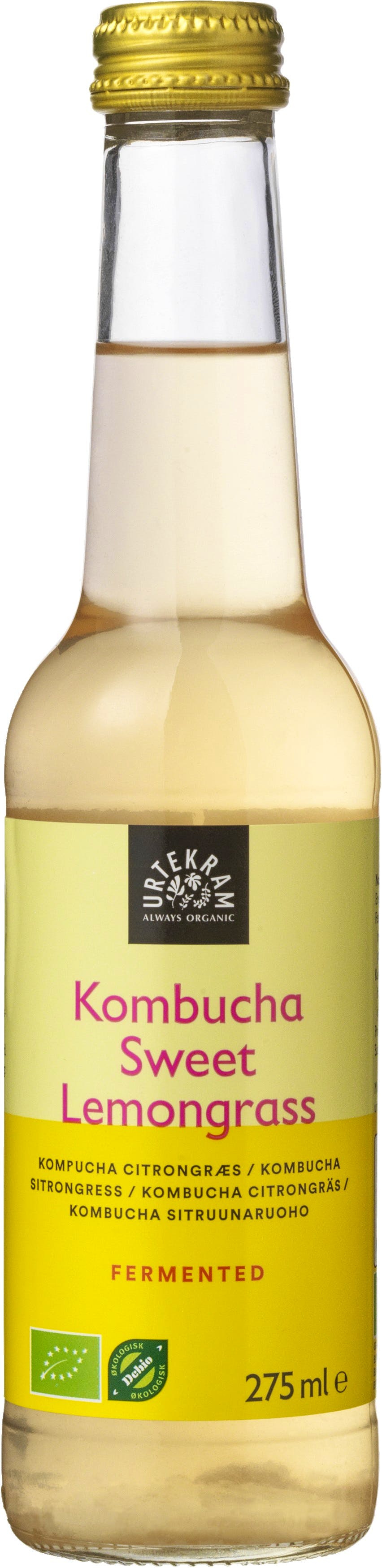 Urtekram Kombucha Sweet Lemongrass Øko 275 ml 19.95 kr