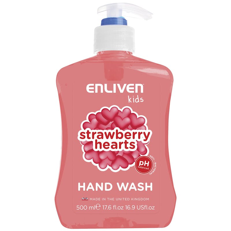 Enliven Kids Anti-Bacterial Handwash Strawberry Hearts 500 ml