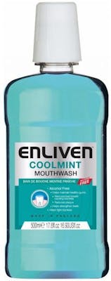 Enliven Cool Mint Blue Mouthwash Alcoholfree 500 ml