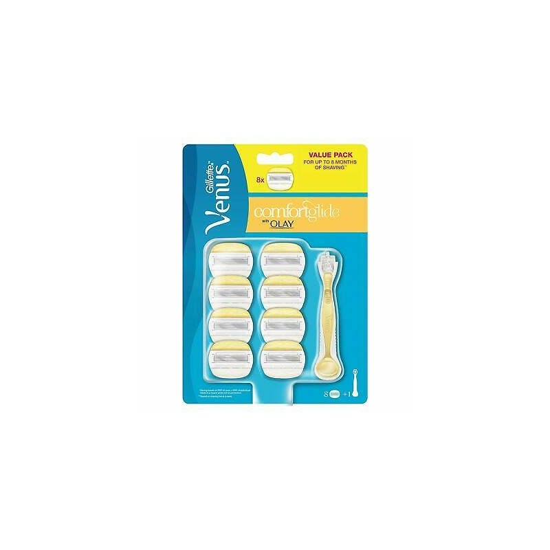 Gillette Venus Olay Razor & Razor Blades 1 stk + 8 stk